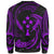 Kosrae Polynesian Sweater - Purple Tribal Wave - Polynesian Pride