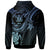 Niue Custom Zip up Hoodie Blue Turtle - Polynesian Pride