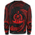 Vanuatu Polynesian Custom Personalised Sweater - Red Tribal Wave - Polynesian Pride