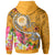 FSM Hoodie Turtle Plumeria (Gold) - Polynesian Pride