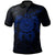 Tahiti Polynesian Custom Polo Shirt Vintage Polynesian Turtle (Blue) Unisex Blue - Polynesian Pride