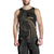 Chuuk Micronesia Men's Tank Top - Gold Tribal Wave - Polynesian Pride