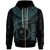 Chuuk Polynesian Zip up Hoodie Chuuk Waves (Turquoise) Unisex Turquoise - Polynesian Pride