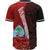 Guam Polynesian Custom Personalised Baseball Shirt - Coat Of Arm With Hibiscus - Polynesian Pride