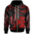 Wallis and Futuna Polynesian Zip Hoodie Polynesian Tattoo Red Version Unisex Red - Polynesian Pride