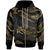 Fiji Polynesian Zip Hoodie Polynesian Tattoo Gold Version Unisex Gold - Polynesian Pride