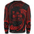 Fiji Polynesian Custom Personalised Sweater - Red Tribal Wave - Polynesian Pride