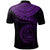 Polynesian Hawaii Polo Shirt Maui Polynesian Waves (Purple) - Polynesian Pride