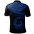 Pohnpei Polynesian Custom Polo Pohnpei Waves (Blue) - Polynesian Pride