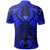 Pohnpei Polo Shirt Blue Seal with Polynesian Tattoo - Polynesian Pride