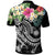 Marshall Islands Polynesian Polo Shirt Summer Plumeria (Black) - Polynesian Pride