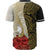 Yap Polynesian Baseball Shirt - Coat Of Arm With Hibiscus Gold - Polynesian Pride