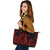 Polynesian Hawaii Leather Tote Bag - Hula Girl Red - Polynesian Pride