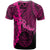 Palau Polynesian T Shirt Tribal Wave Tattoo Pink - Polynesian Pride