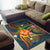 Cook Islands Polynesian Personalised Area Rug - Legend of Cook Islands (Blue) - Polynesian Pride