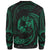 Tonga Polynesian Sweater - Green Tribal Wave - Polynesian Pride