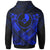 Yap Custom Polynesian Zip up Hoodie Yap Blue Seal Camisole Hibiscus Style - Polynesian Pride