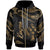 Kosrae Micronesia Zip Hoodie Polynesian Tattoo Gold Version Unisex Gold - Polynesian Pride