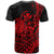 Hawaii Turtle With Hibiscus Tribal Red T Shirt LT12 - Polynesian Pride