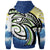 Polynesian Zip up Hoodie Dawn Sea Waves Pattern - Polynesian Pride