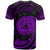 American Samoa Polynesian Custom T Shirt Purple Tribal Wave - Polynesian Pride