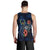 Pohnpei Polynesian Men Tank Top - Blue Turtle Hibiscus - Polynesian Pride