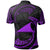 Tokelau Polynesian Custom Polo Shirt Purple Tribal Wave - Polynesian Pride