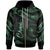 Chuuk Micronesia Zip Hoodie Polynesian Tattoo Green Version Unisex Green - Polynesian Pride