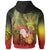 Custom Kosrae Hoodie Humpback Whale with Tropical Flowers (Yellow) Unisex Yellow - Polynesian Pride