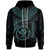 Polynesian Hawaii Kanaka Maoli Zip up Hoodie Hawaiian Waves (Turquoise) Unisex Turquoise - Polynesian Pride