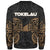 Tokelau Polynesian Custom Personalised Sweater - Spirit Style Gold - Polynesian Pride