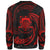 Tuvalu Polynesian Sweater - Red Tribal Wave - Polynesian Pride