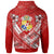 Tonga Polynesian Zip up Hoodie Tonga Flag Camisole Hibiscus Style - Polynesian Pride