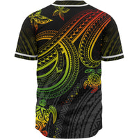 Polynesian Custom Personalised Baseball Shirt - Reggae Turtle - Polynesian Pride