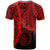 Palau Polynesian T Shirt Tribal Wave Tattoo Red - Polynesian Pride