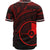 Yap State Baseball Shirt - Red Color Cross Style - Polynesian Pride