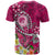 FSM Custom T Shirt Turtle Plumeria (PINK) - Polynesian Pride