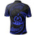 Vanuatu Polynesian Custom Polo Shirt Blue Tribal Wave - Polynesian Pride