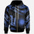 Marshall Islands Polynesian Zip Hoodie Polynesian Tattoo Blue Version Unisex Blue - Polynesian Pride