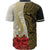 Kosrae Polynesian Baseball Shirt - Coat Of Arm With Hibiscus Gold - Polynesian Pride