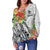 Hawaii Hibiscus Kanaka Polynesia Women Off Shoulder Sweater - LT2 - Polynesian Pride