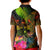 Fiji Polynesian Custom Polo Shirt Hibiscus and Banana Leaves - Polynesian Pride