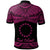 Cook Islands Custom Polo Shirt Polynesian Tattoo Pink Version - Polynesian Pride