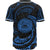 American Samoa Polynesian Baseball Shirt - Blue Tribal Wave - Polynesian Pride