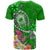 Samoa Custom T Shirts Turtle Plumeria (Green) - Polynesian Pride