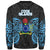 Cook Islands Polynesian Custom Personalised Sweater - Spirit Style Blue - Polynesian Pride