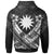 Nauru Polynesian Zip up Hoodie Nauru White Seal Camisole Hibiscus Style - Polynesian Pride