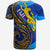 Fiji T Shirt Flags Color With Gold Polynesian Pattern LT20 - Polynesian Pride