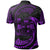 Fiji Polynesian Polo Shirt Purple Tribal Wave - Polynesian Pride