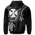 Wallis and Futuna Custom Zip up Hoodie White Turtle - Polynesian Pride